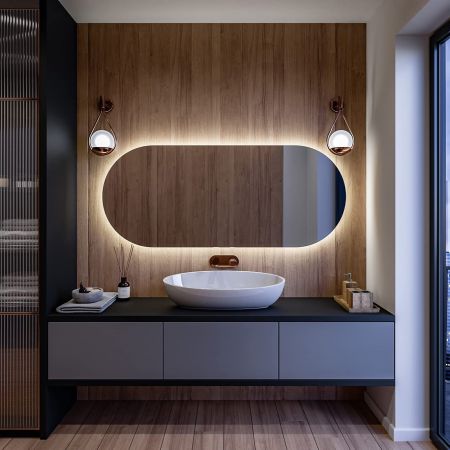 Oglinzi de baie Oglinzile iluminate sunt cea mai bună alegere pentru bărbierit sau aplicarea machiajului