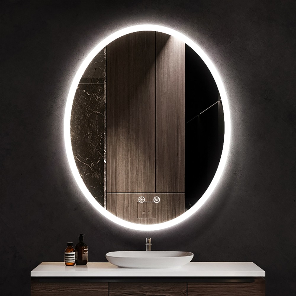 Completează-ți spațiul cu o oglindă LED care adaugă eleganță