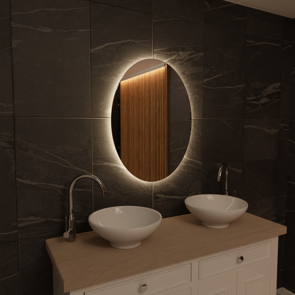 Această oglindă LED este special concepută pentru persoanele care iubesc moda și modernitatea.