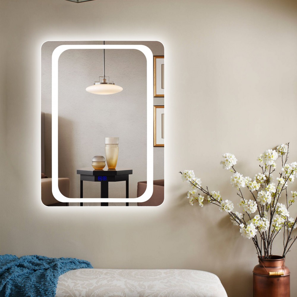 Oglinda LED cu iluminare din spate adaugă un strălucire captivantă în interiorul dumneavoastră