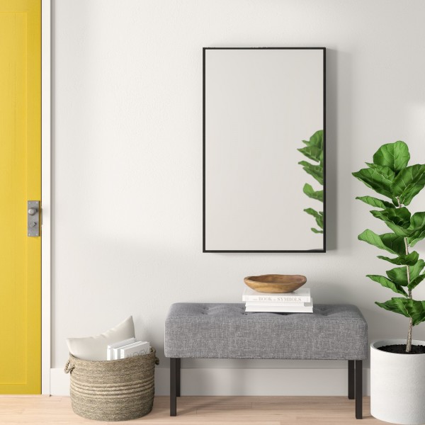 Această oglindă contemporană oferă un mod elegant de ascundere pentru a vă decora pereții
