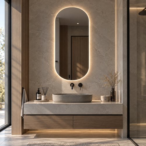 Oglinzi cu iluminare LED Oval Mirror