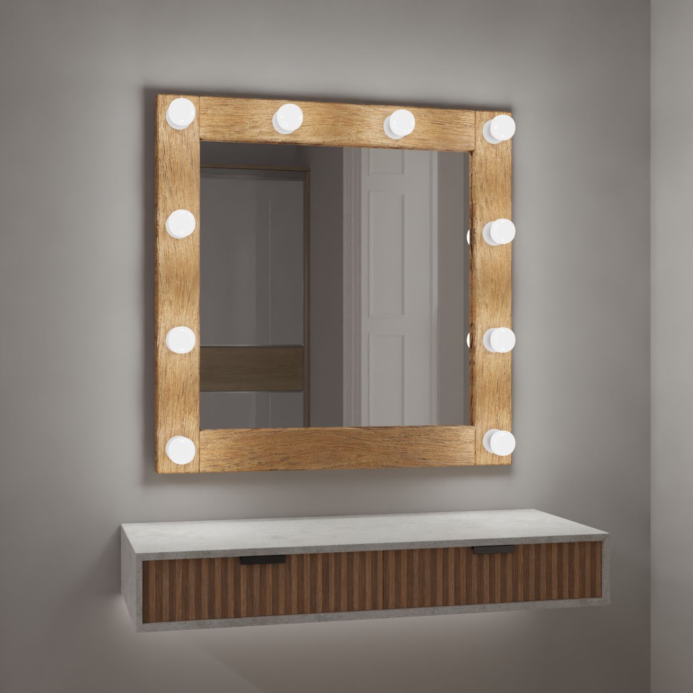 Broadway dark brown wood