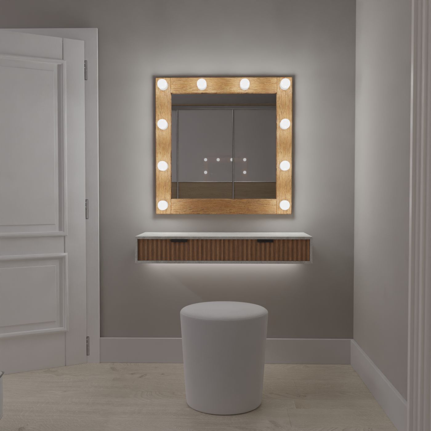 Broadway dark brown wood