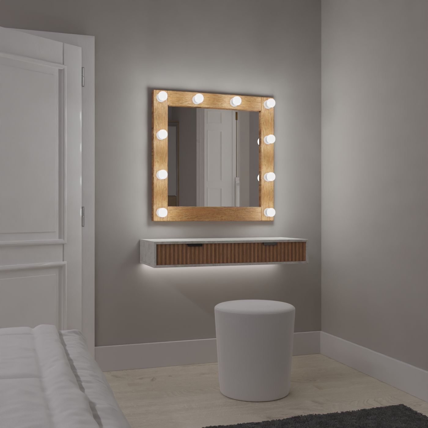 Broadway dark brown wood
