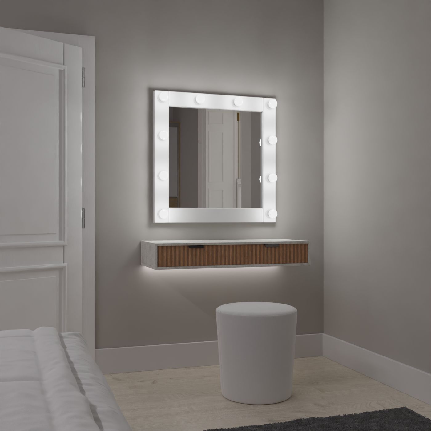 Broadway white matte