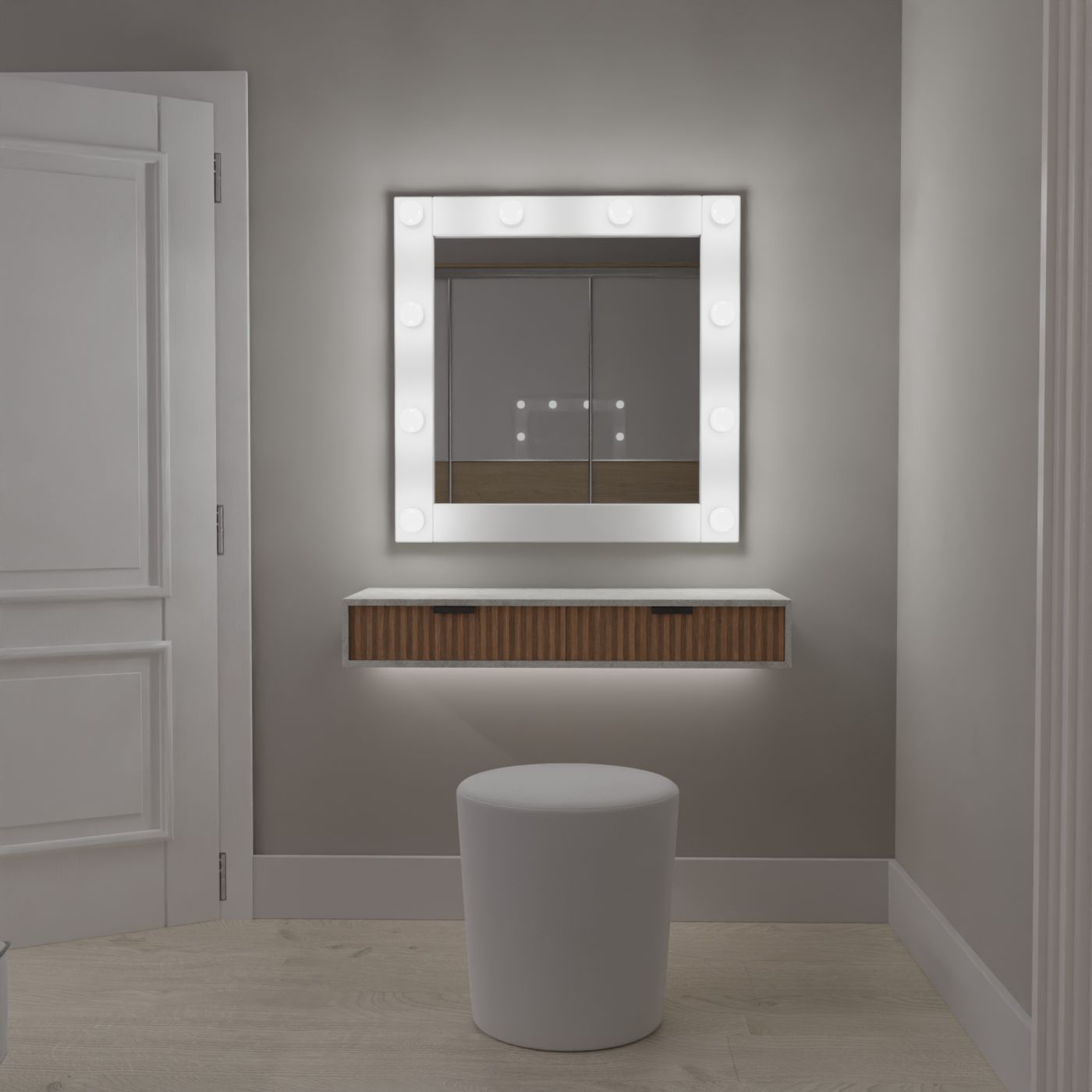 Broadway white matte